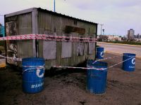 Las cámaras grabaron al hombre que incendió el "Punto Limpio"
