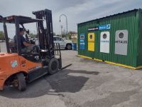 Reinstalaron el Punto Limpio que incendiaron en Roca